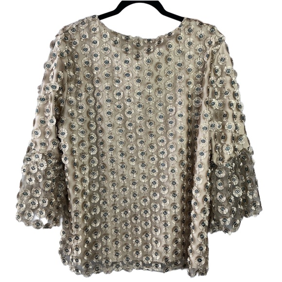 Calvin Klein | Evil Eye Gold Embellished Women's Top Size XL - Picture 4 of 10